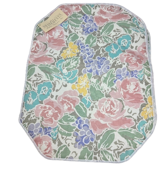 Home Statement Set Of 4 Country Cottage Table Kitchen Table Place Mats Floral - Picture 1 of 8